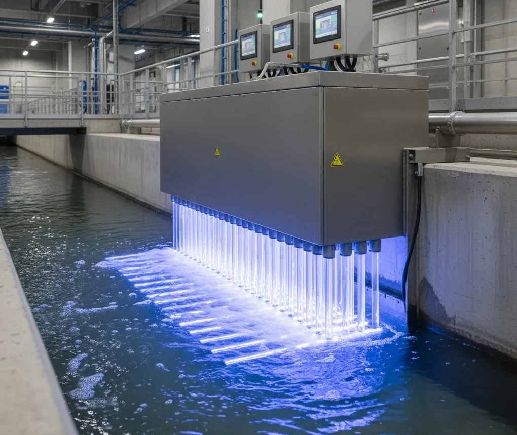 desinfección con luz ultravioleta en aguas residuales